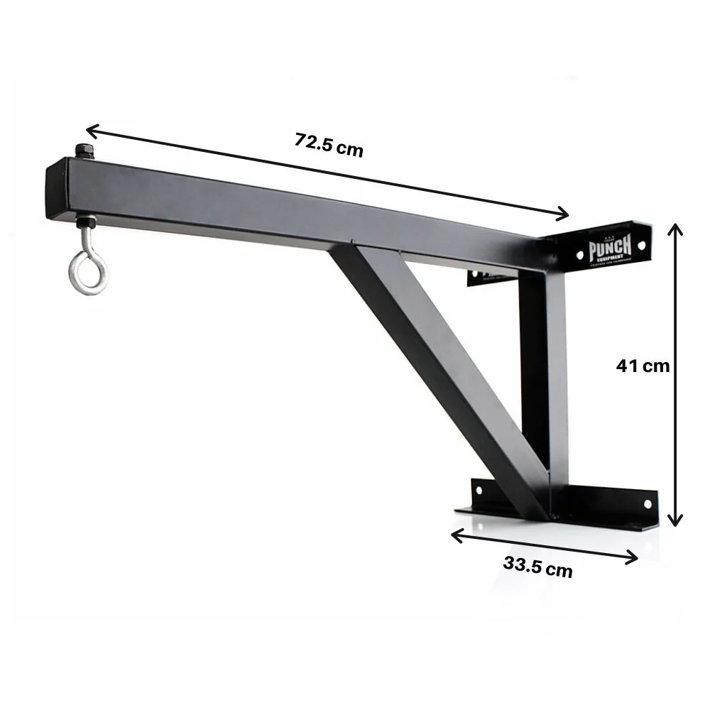 BOXING BAG WALL BRACKET - COMMERCIAL GRADE - BLACK - Image 3