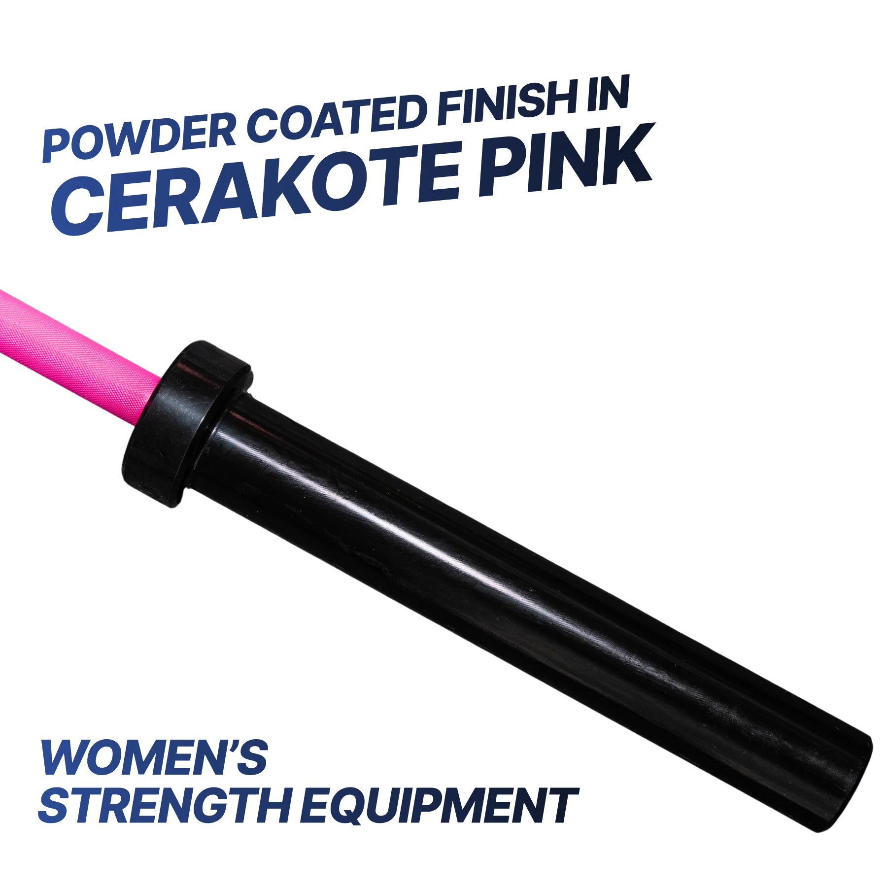 FITLAB 7' Olympic Pink Women's Barbell | 15kg - Image 4