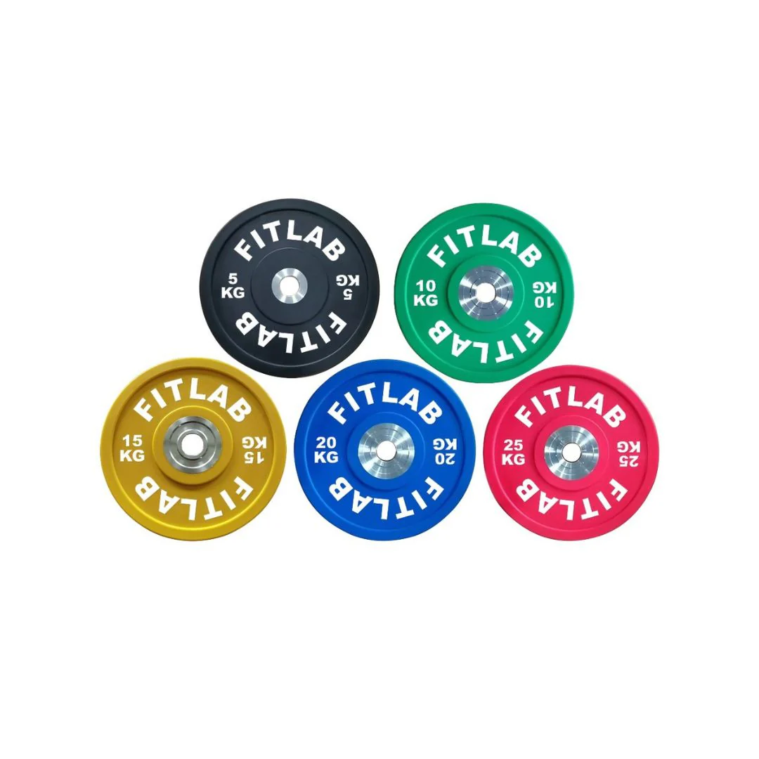 FITLAB PROFESSIONAL BUMPER PLATE SET 5, 10, 15, 20, 25KG X 4 (EACH)