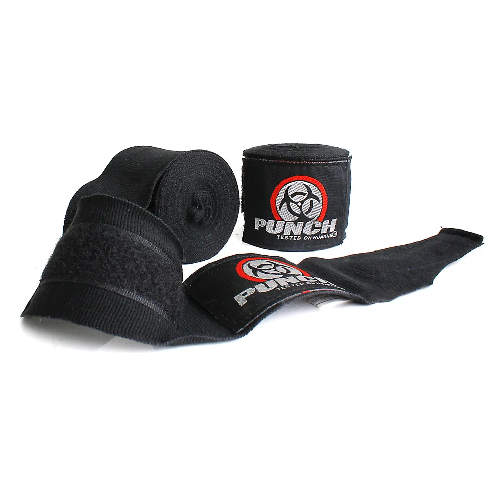 Hand Wraps - Urban 3m - 3 Set - Black-White-Red - Image 2