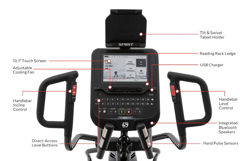 Spirit XE395ENT Elliptical (Entertainment Series) - Image 16