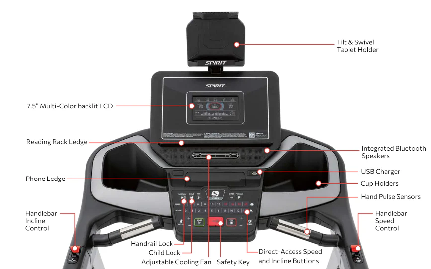 Spirit XT385V2 Treadmill - Image 13